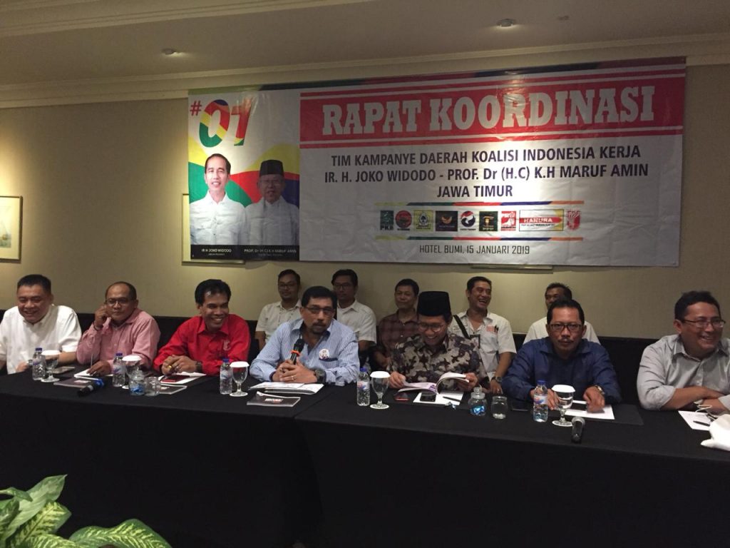 Jelang Pilpres, Timses Jokowi di Jatim Rapatkan Barisan