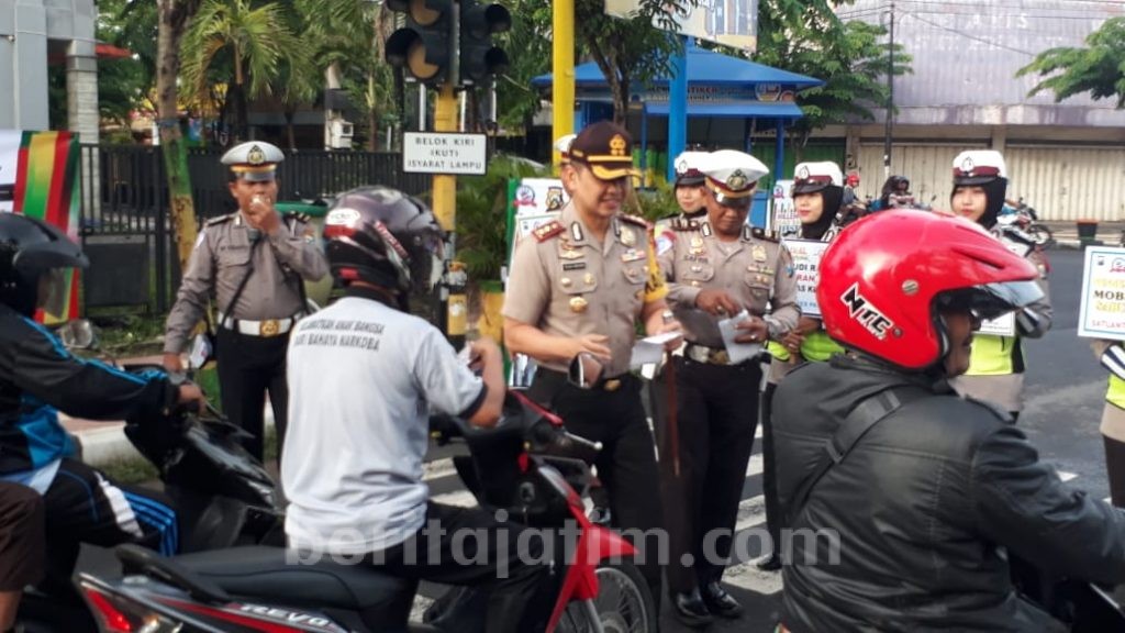 Kapolres Pamekasan Pimpin Langsung Sosialisasi Festival Milenial Road Safety