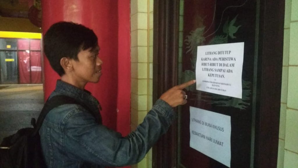Ruang Kebaktian Umat Khonghucu Tutup, Ini Alasannya