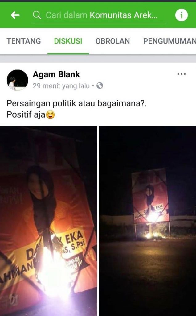 PSI Jember Kecam Aksi Pembakaran Baliho Danik Eka