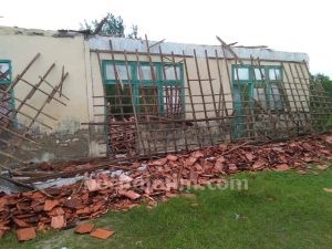 Diterjang Angin Kencang, Gedung MI Nurul Islam Rata dengan Tanah