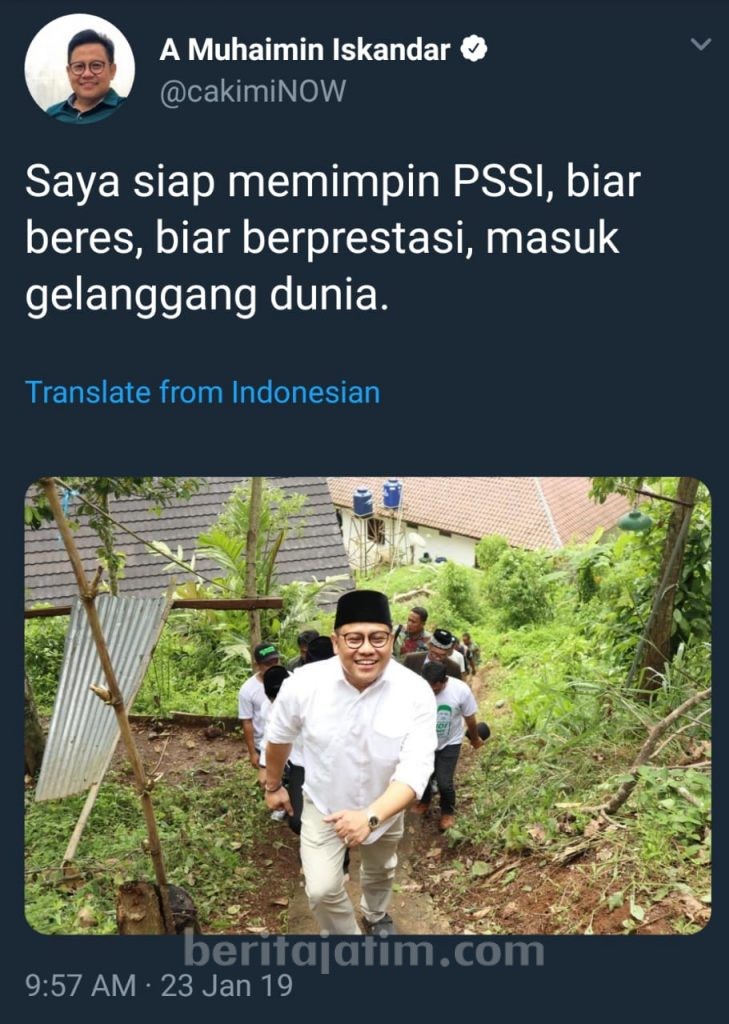 GP Ansor Jember: Saatnya Ketua PSSI dari NU
