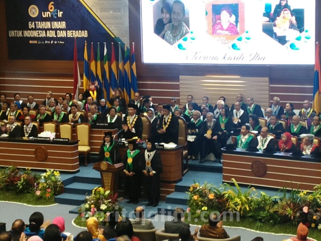 Unair Kembali Kukuhkan 3 Guru Besar