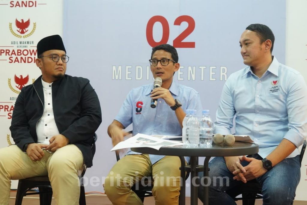 Kubu Prabowo-Sandi Sebut Sumbangan Masyarakat Naik Signifikan Pasca Debat
