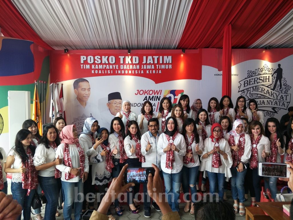 TKD Jatim Apresiasi Suara Perempuan Keren dan Pertiwi untuk Jokowi