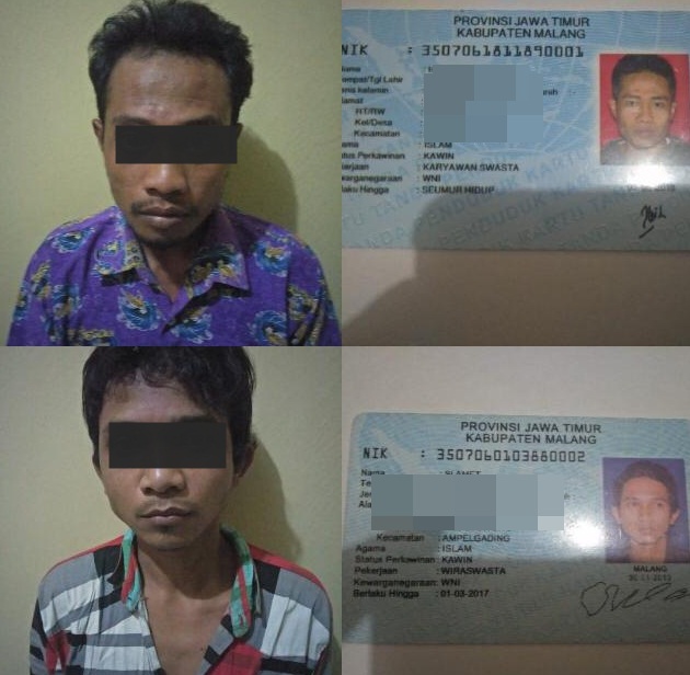 Curi Motor di Pronojiwo, 2 Warga Malang Ditangkap di Kebun Singkong