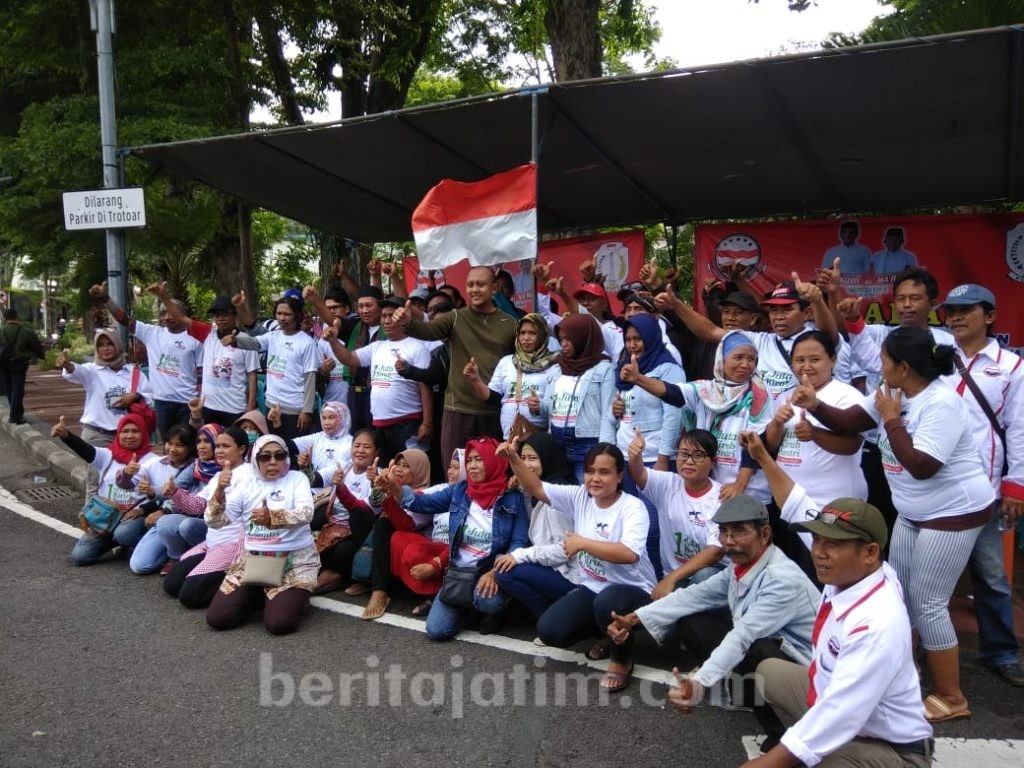 Ratusan Tukang Becak Siap Menangkan Jokowi-Ma’ruf