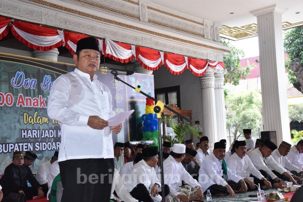 Ribuan Anak Yatim Doakan Sidoarjo Maju dan Nyaman