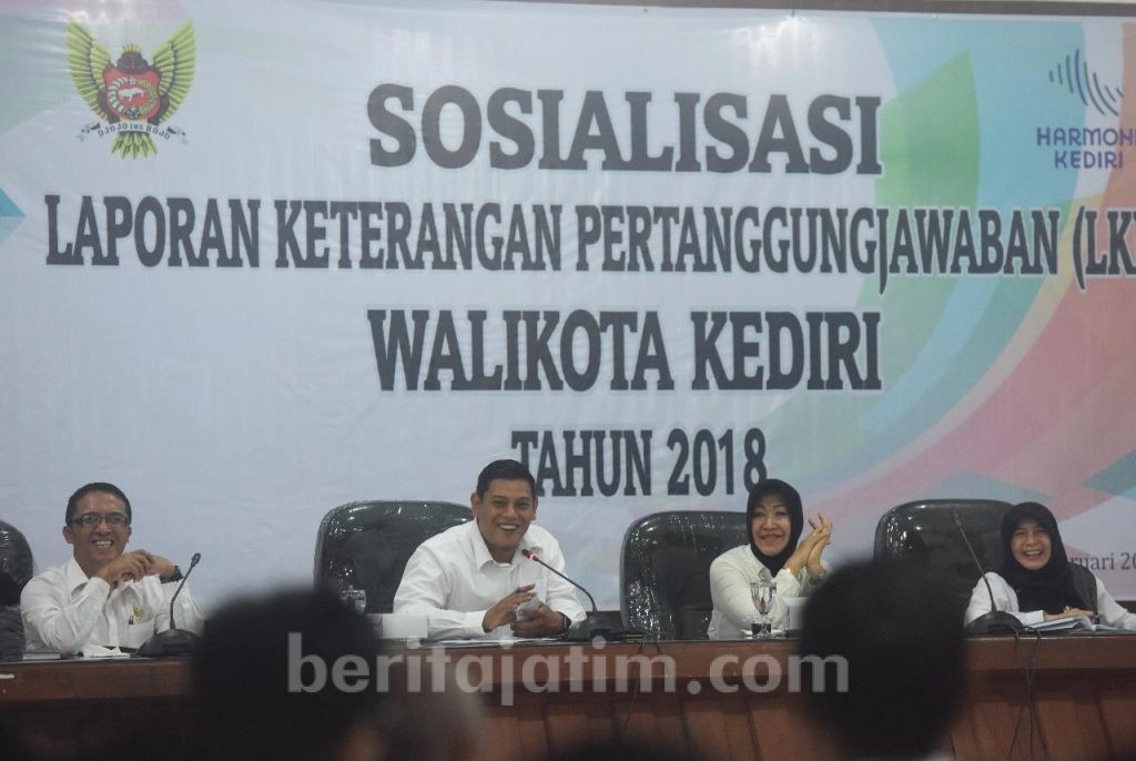 Susun LKPJ, Walikota Kediri Apresiasi Akuntabilitas Instansi Kian Meningkat