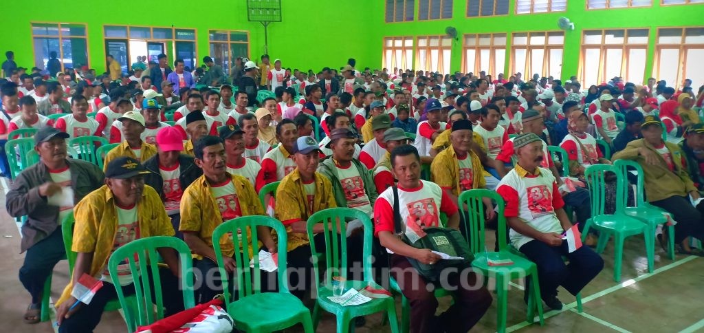 Ratusan Masyarakat Desa Hutan se-Kabupaten Kediri Deklarasi Pemilu Damai 2019