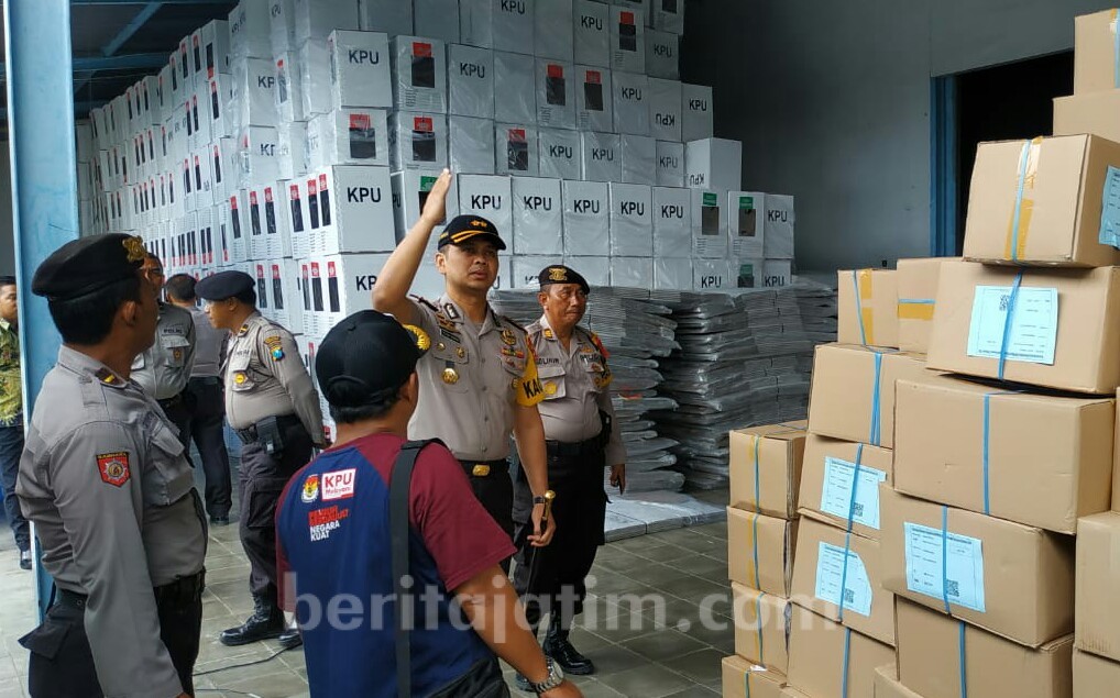 Surat Suara Pemilu 2019 Tiba di Pamekasan