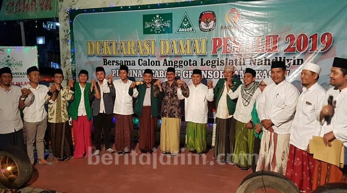 Caleg Nahdliyyin Komitmen Realisasikan 5 Poin Deklarasi Damai