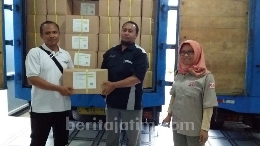 KPU Lumajang Mulai Terima Logistik Pemilu 2019