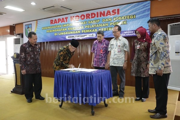 Gelar Rakor Implementasi SAKIP, Ini Pesan Wabup Kediri