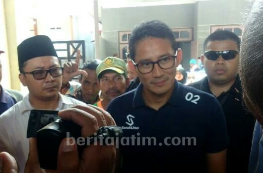 Ada Penolakan, Sandiaga Uno Pindah Lokasi Kampanye di Banyuwangi