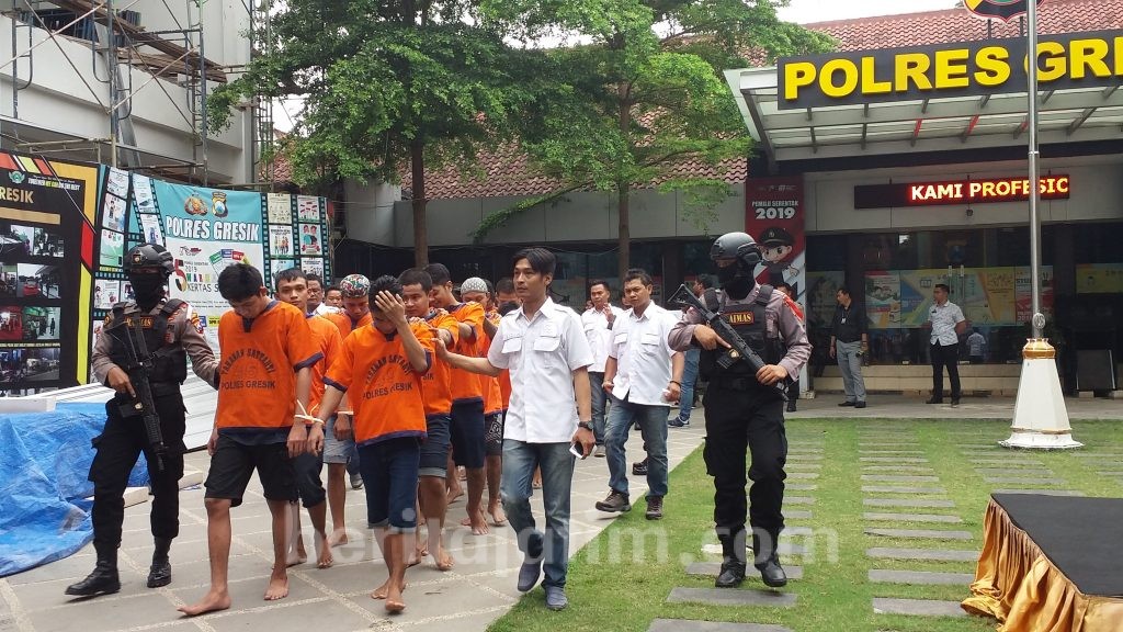 12 Hari Polres Gresik Panen Tangkapan Narkoba