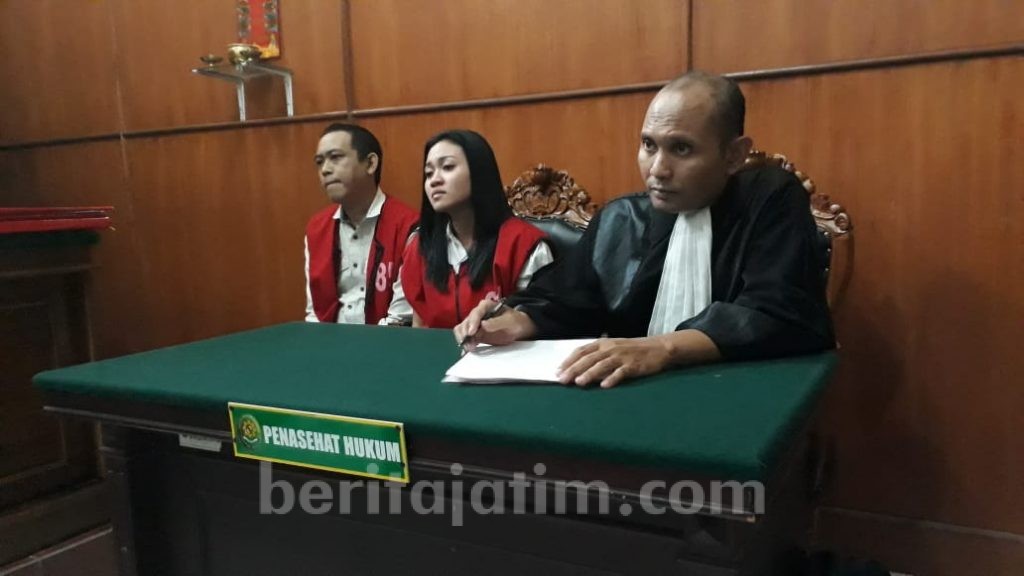 Pakai Narkoba, Sejoli Surabaya Ini Jadi Pesakitan
