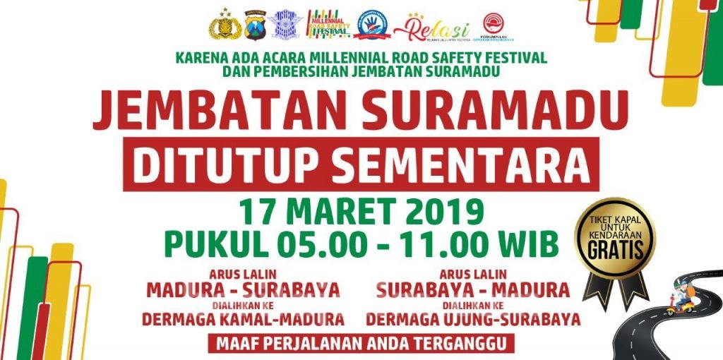 Jembatan Suramadu Akan Ditutup Selama 7 Jam