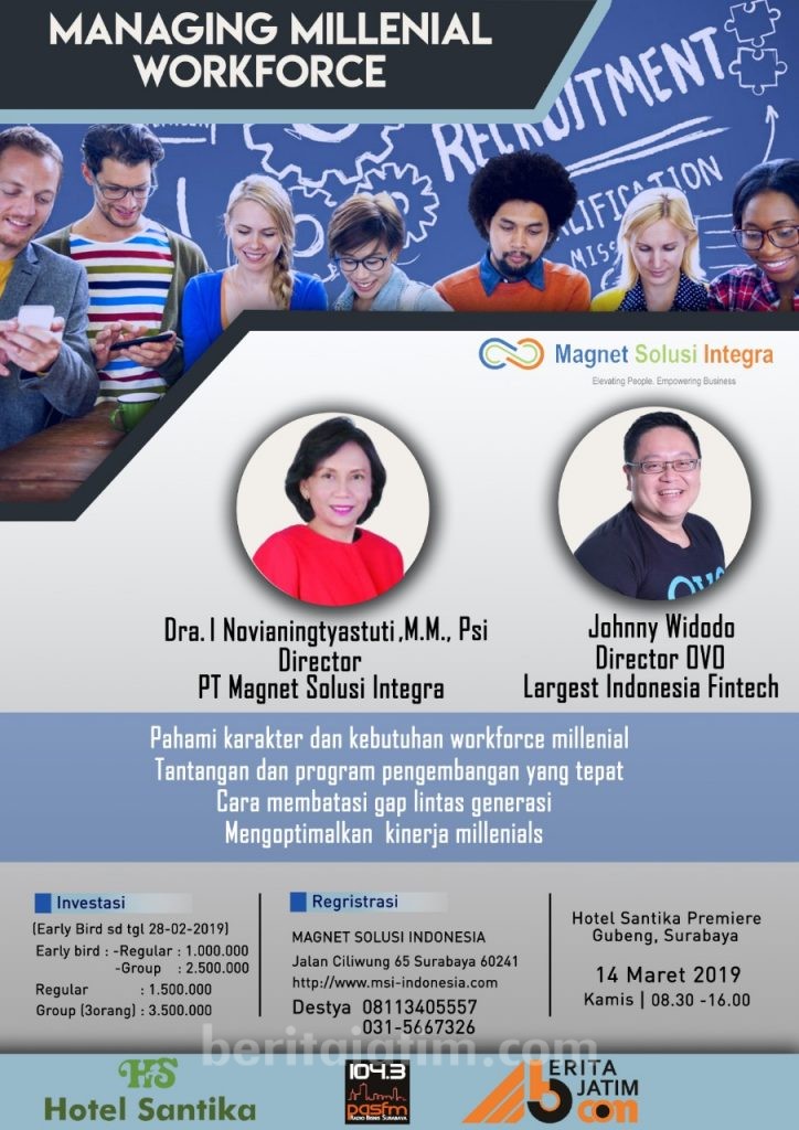 Bicara Pekerja Milenial, MSI Consulting Hadirkan Direktur OVO Indonesia