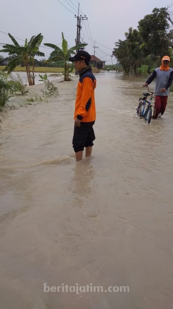 Kali Lamong Meluap Lagi, Tiga Desa di Gresik Terendam Banjir