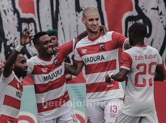 David Laly Bawa Madura United ke Babak 8 Besar Piala Presiden