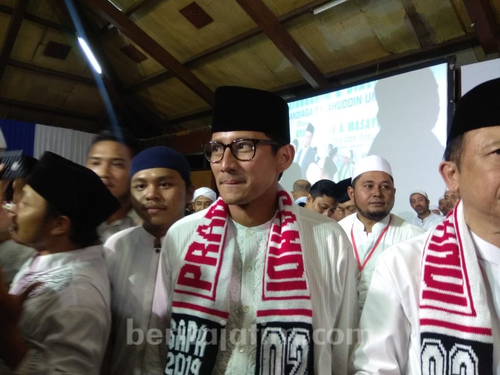 Sandiaga Uno Disumbang Rp500 Ribu Sama Emak-emak