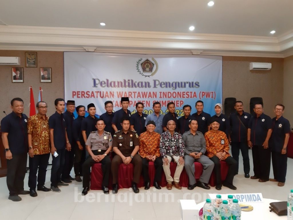 Pengurus PWI Sumenep Periodel 2019-2022 Resmi Dilantik