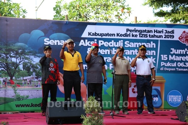 Forkopimda Kabupaten Kediri Aksi Bersih Sampah dan PSN