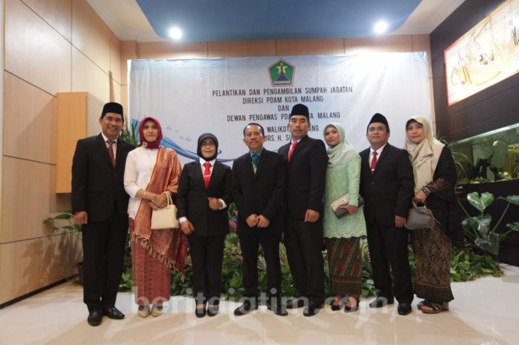 Walikota Malang Lantik Jajaran Direksi PDAM Kota Malang