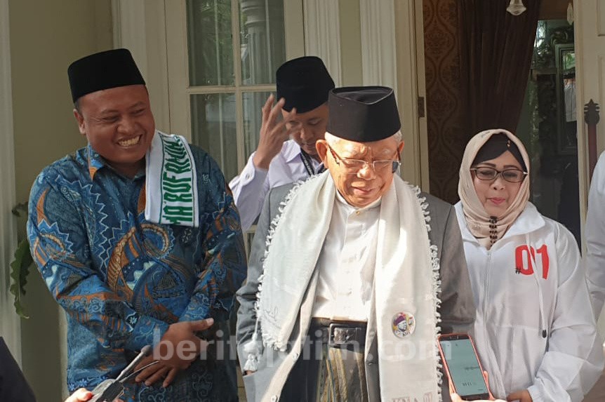 Kampanye Prabowo Diklaim Terbesar, Kiai Ma’ruf: Tunggu 13 April