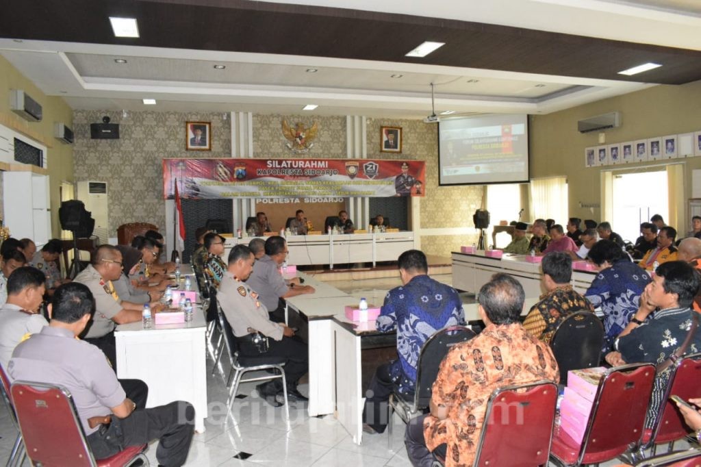 Jaga Situasi Kondusif Pasca Pemilu, Polresta Sidoarjo Gelar Silaturahmi Kamtibmas