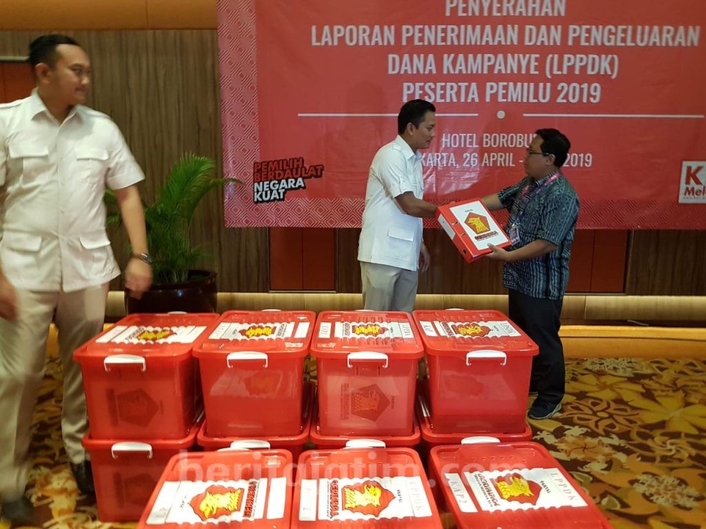 Dana Kampanye Partai Gerindra Hampir Rp 135 Miliar