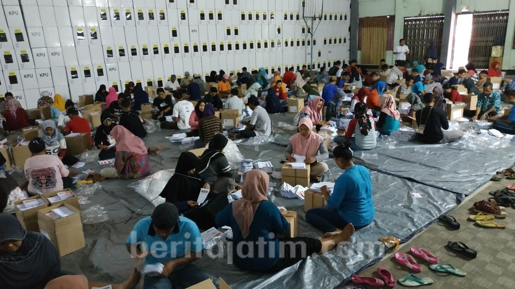 KPU Kabupaten Mojokerto Tunggu Kiriman Kekurangan Surat Suara