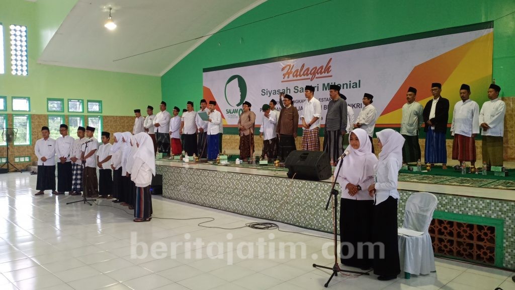 Ribuan Santri Milenial Kediri Raya Ikrar Dukung Capres 01