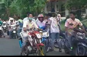 Rayakan Kelulusan, Pelajar Sampang Konvoi di Jalan Raya