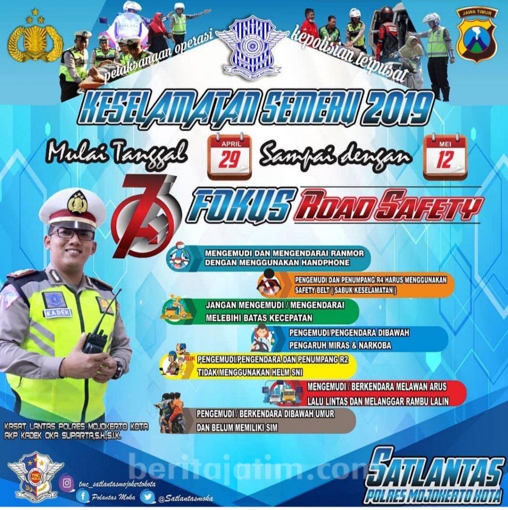 Ingat! Tanggal 29 April Digelar Razia Keselamatan Semeru 2019