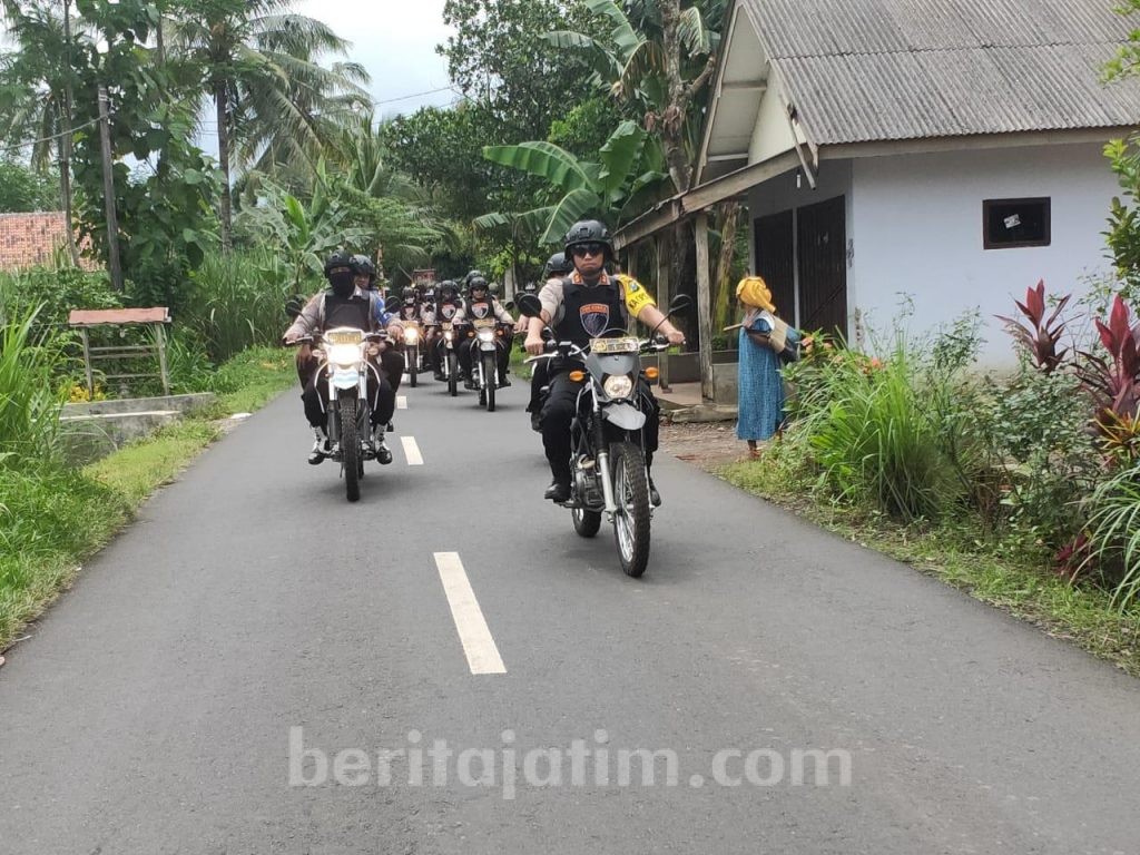 Kapolres Lumajang Patroli Motor Kawasan Rawan Curwan