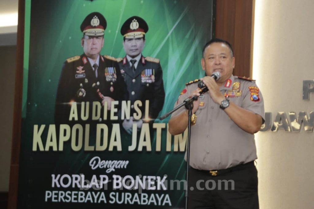 Audensi dengan Bonek, Ini Pesan Kapolda Jatim