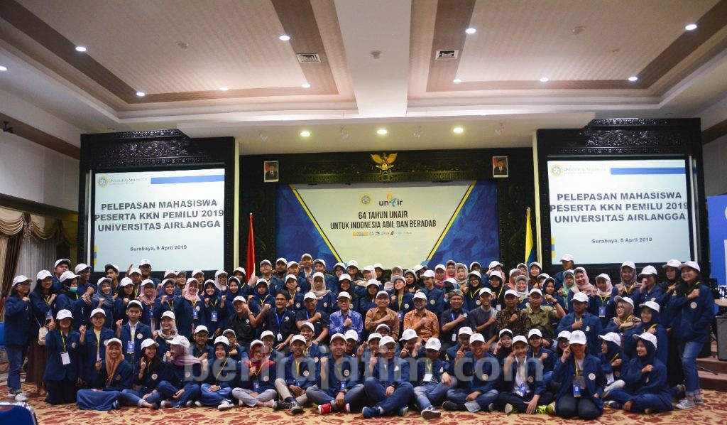 KKN Tematik Pemilu 2019 UNAIR Menjadi KKN Pemilu Pertama di Indonesia