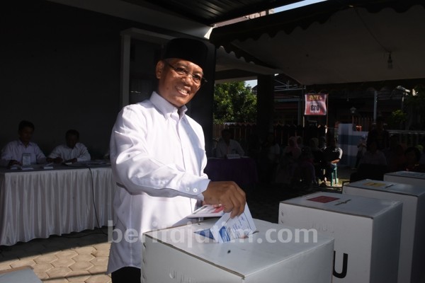 Harapan Wabup Kediri Usai Mencoblos Bareng Keluarga