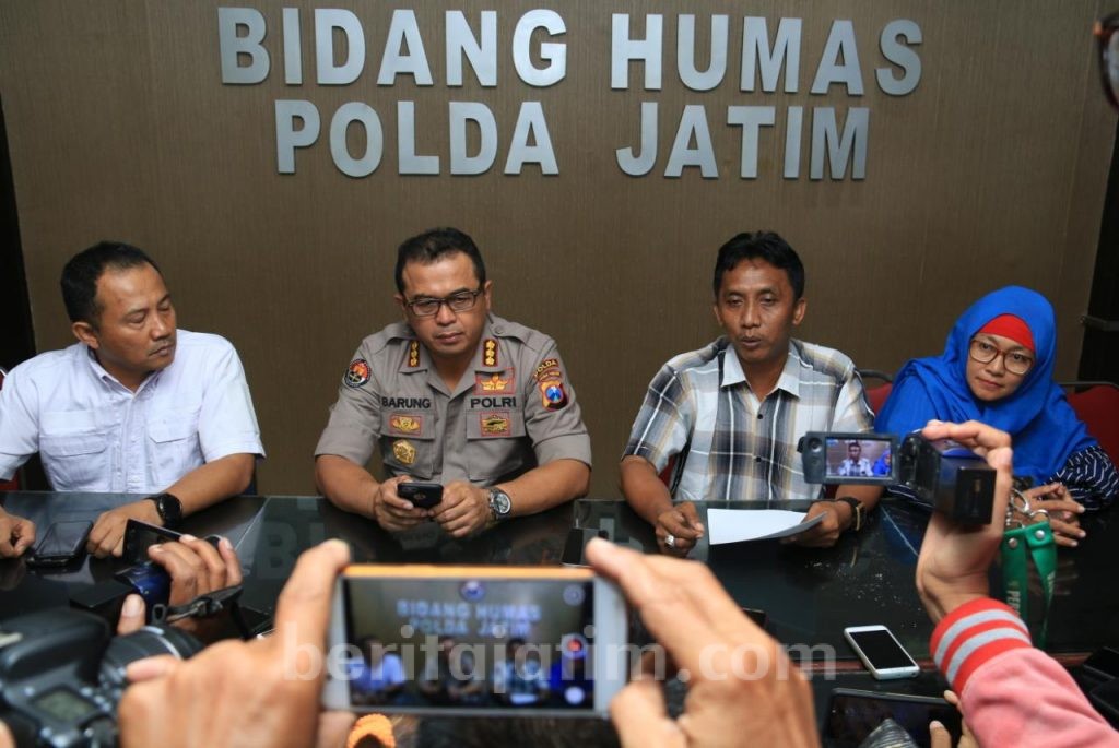 Datangi Polda Jatim, Pemosting ‘Road Jihad Tour To Jakarta’ Minta Maaf