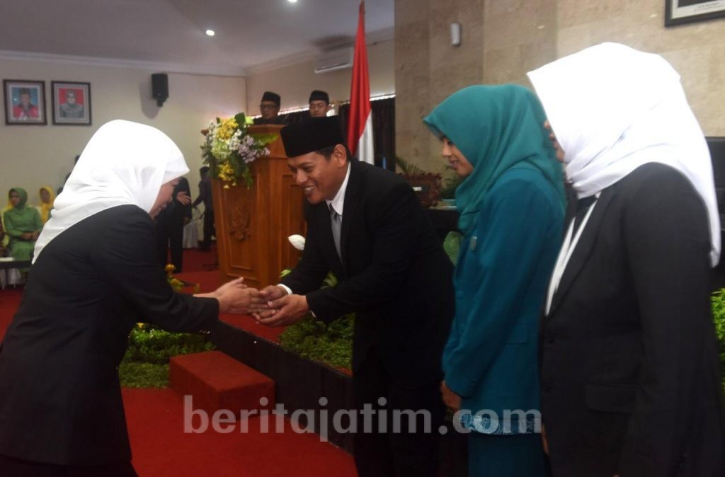 Walikota dan Wakil Walikota Kediri Sampaikan Visi Misi ke Gubernur Jatim