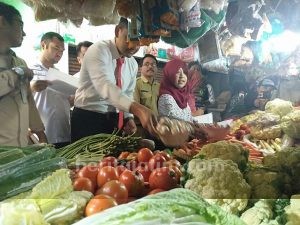 Tim Satgas Pangan Polresta Sidoarjo Sidak Pasar