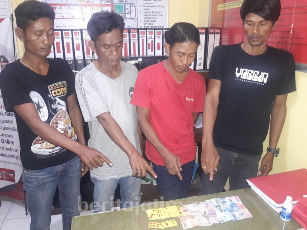 Komplotan Penjudi Sidayu Gresik Diringkus Polisi