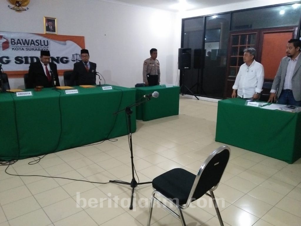 Bawaslu Surabaya Gelar Sidang Pelanggaran Pemilu SCG