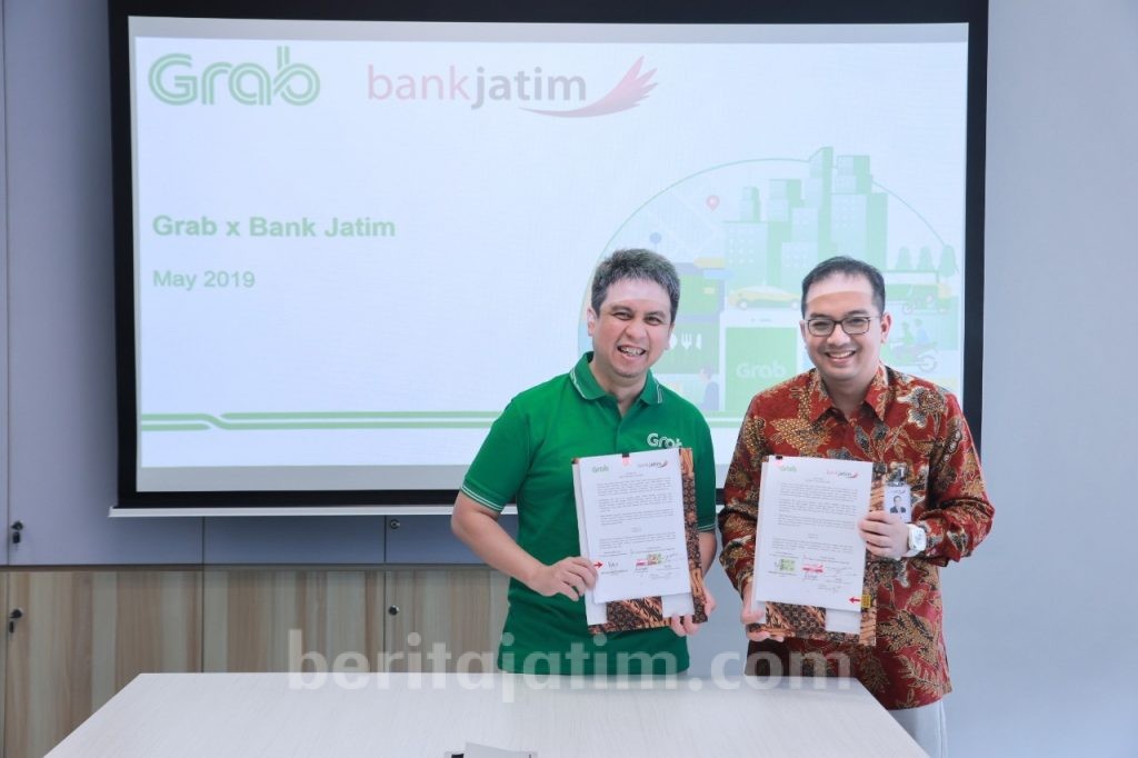 Bank Jatim Gandeng Grab, Untuk Co Branding