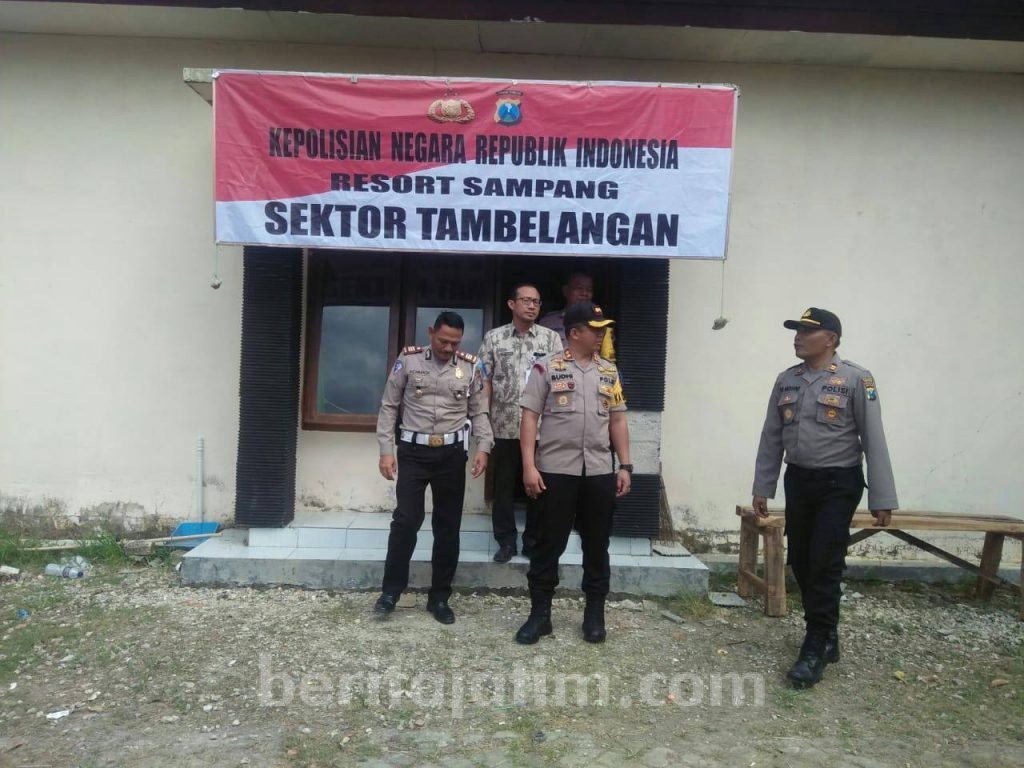 Pelayanan Masyarakat Polsek Tambelangan Pindah ke Rumah Dinas Camat