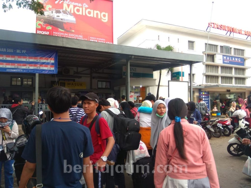 Akhir Pekan ini Diprediksi Puncak Arus Mudik di Stasiun Malang