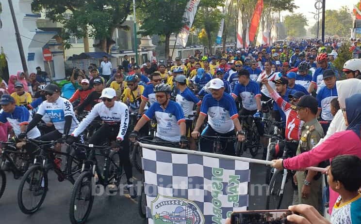 100 Hari Kerja Bupati Sampang, Fun Bike pun Digelar