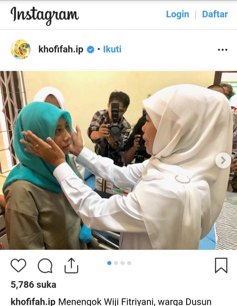 Gadis Pemakan Jari-jari Tangan Dijenguk oleh Khofifah